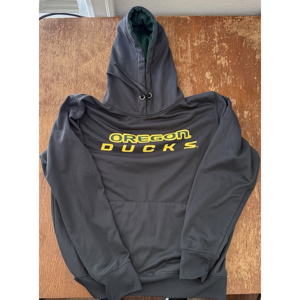 Oregon Ducks Hoodie Sweatshirt Mens Large L Stadium Athletics Dark Gray